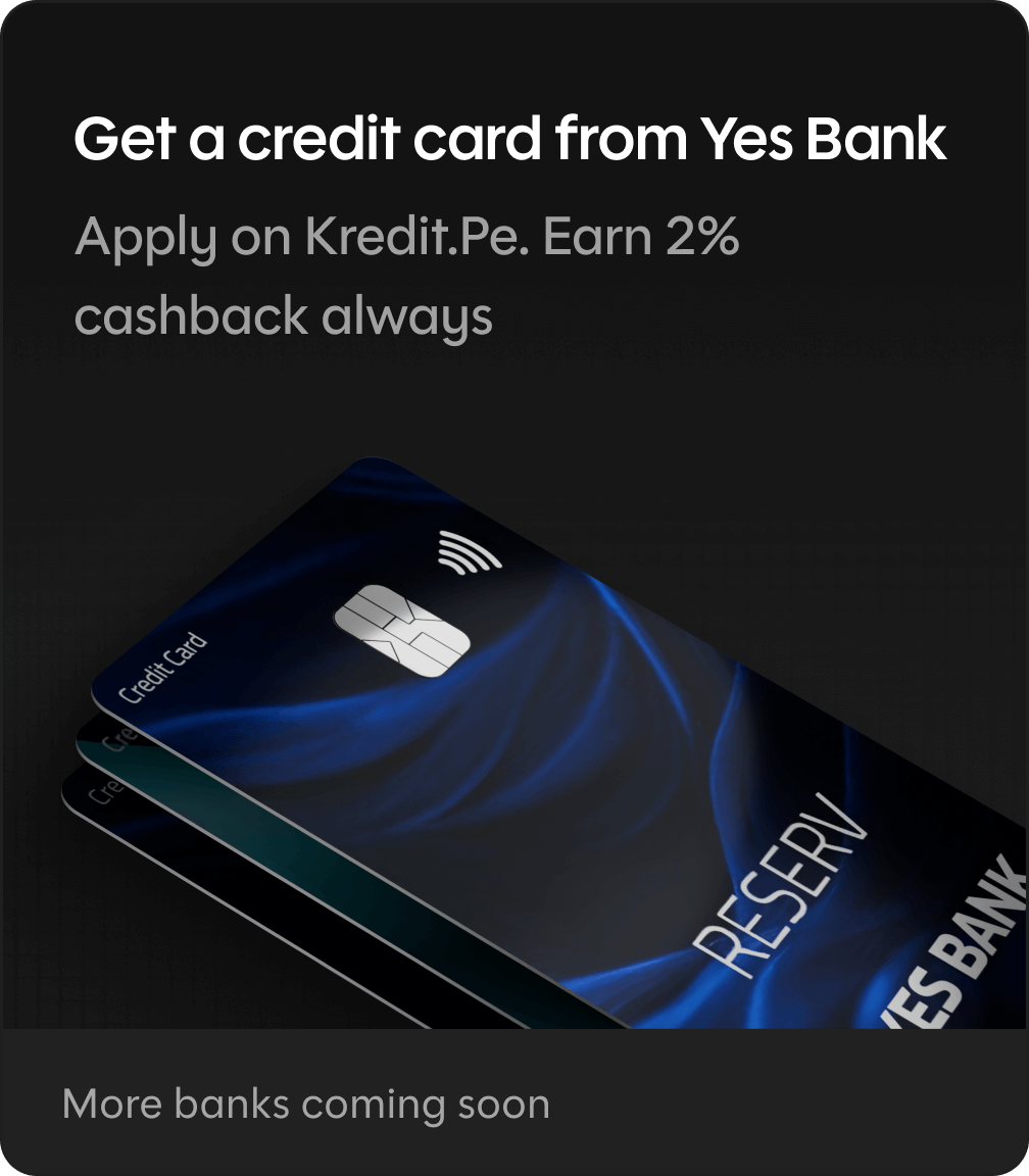 Get Yes bank card from Kredit.Pe